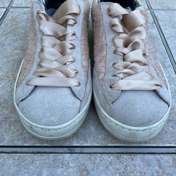 p448 john pink python snakeskin print sneakers - Picture 7 of 16